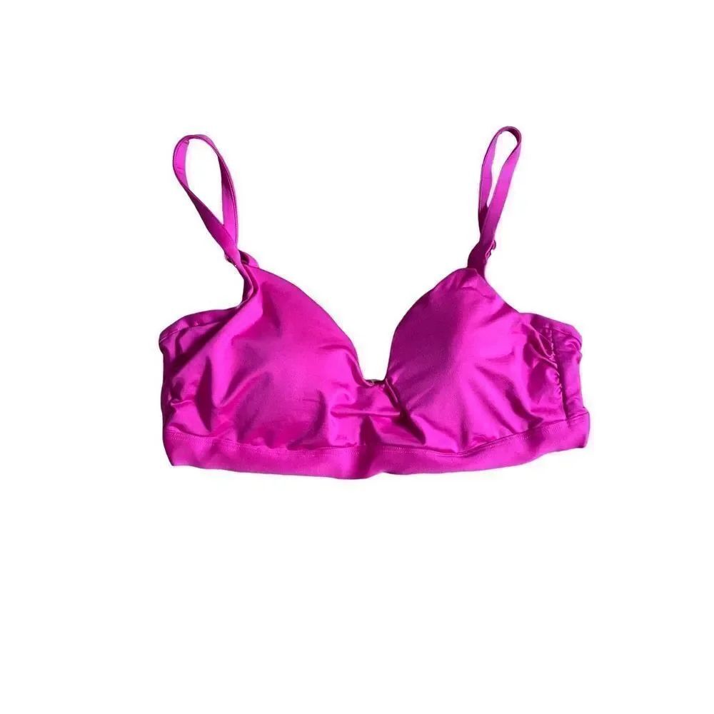Victoria’s Secret  underwire Barbie, pink gold  accent strappy back bikini top s
